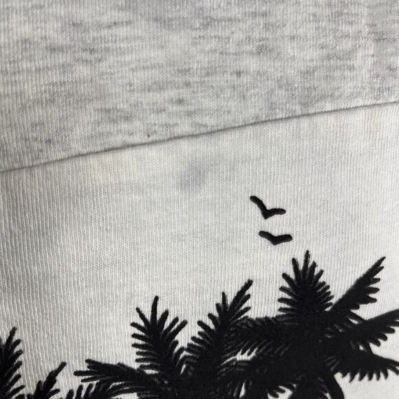 VINTAGE FLORIDA SLEEVELESS 1/4 SHIRT ADULT L/XL USA MADE WHITE BLACK 90s TANK - Picture 3 of 14